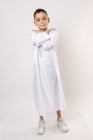Qamis enfant long Zein quadrillé