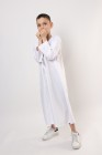 Qamis enfant long Zein quadrillé