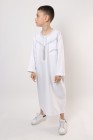 Qamis enfant long Zein quadrillé