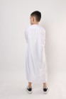 Qamis enfant long Zein quadrillé