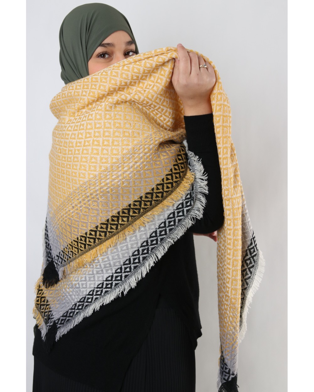 Maxi écharpe Aysha losanges