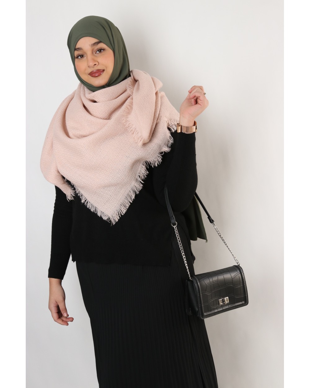 Maxi Echarpe Cosy avec filament métallisé