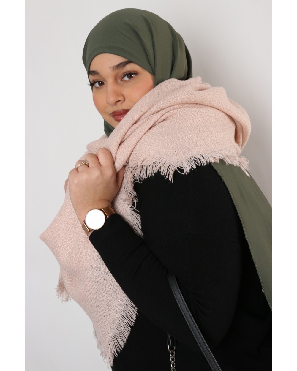 Maxi Echarpe Cosy avec filament métallisé