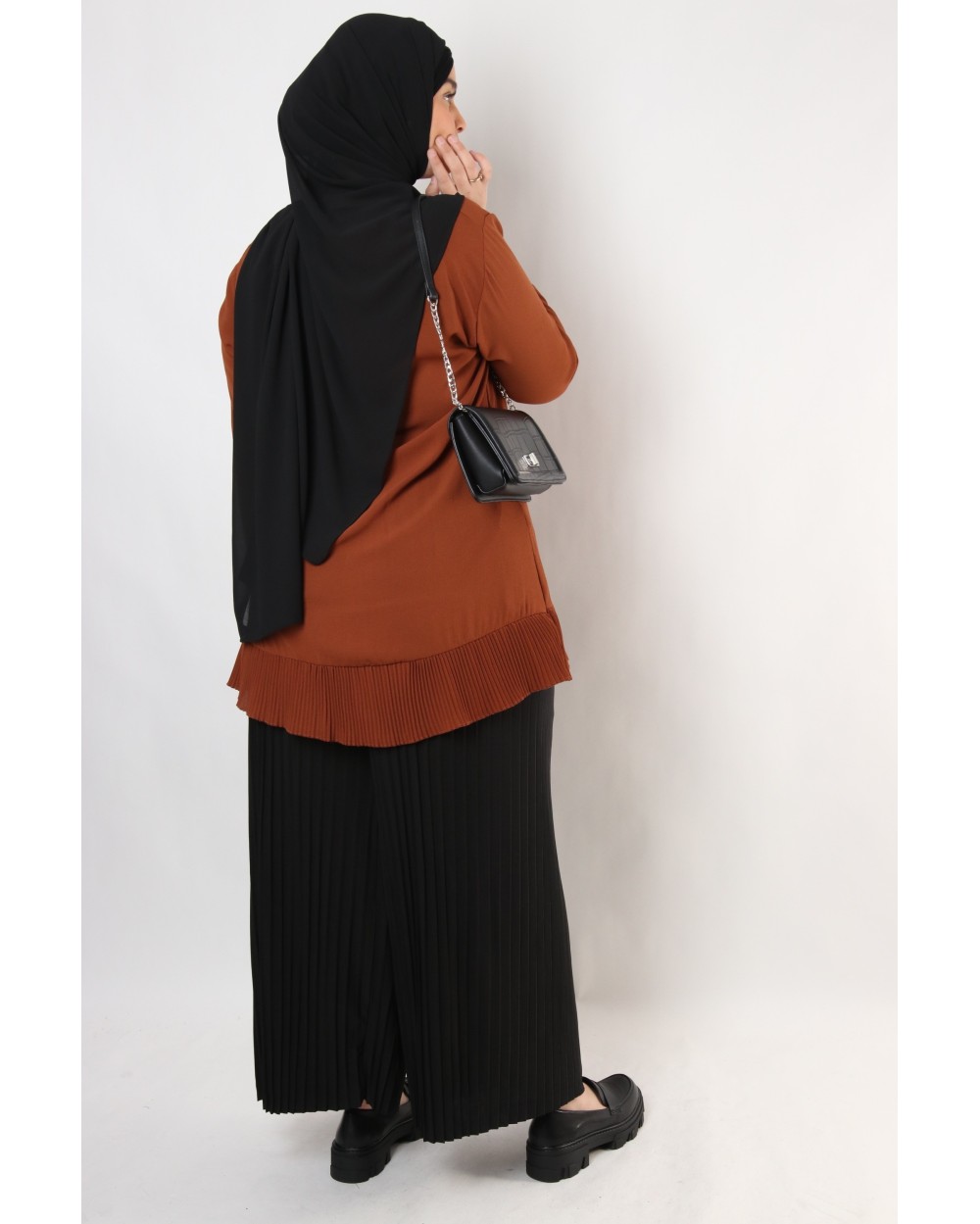 Palazzo Parisio in striated Lycra Large Size