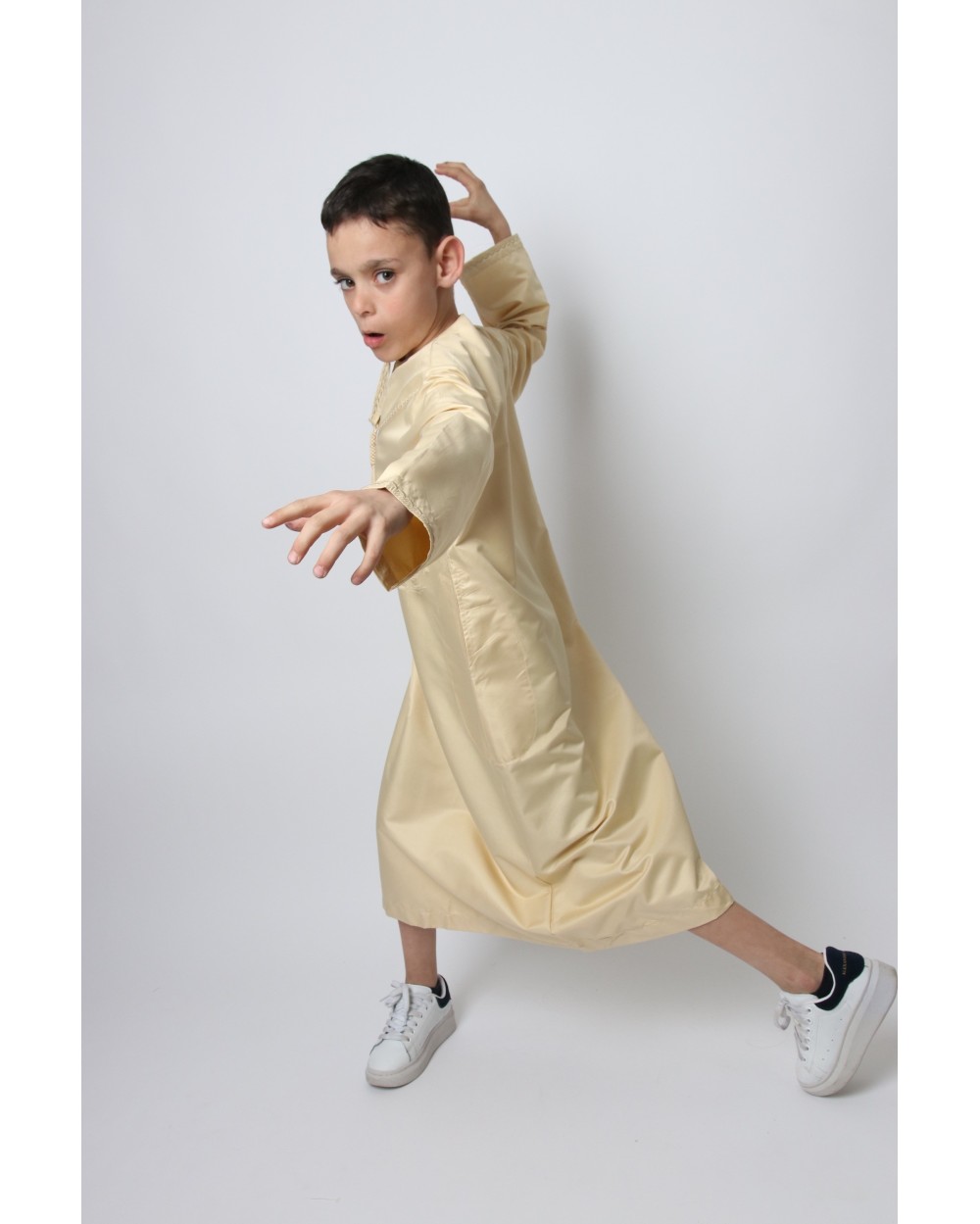 Qamis Omani Zein enfant broderie arcade