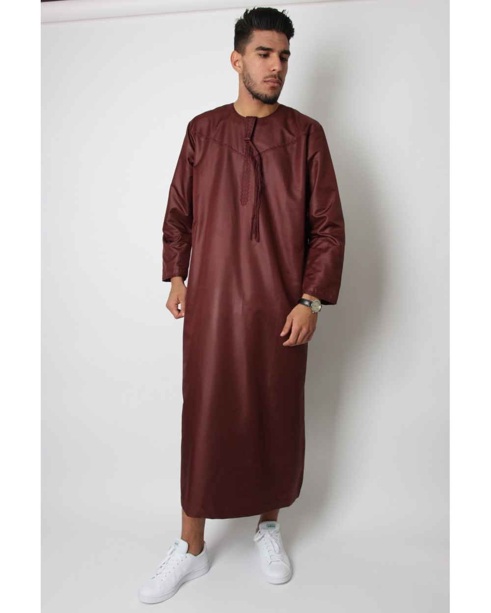 Qamis Omani Zein broderie arcade