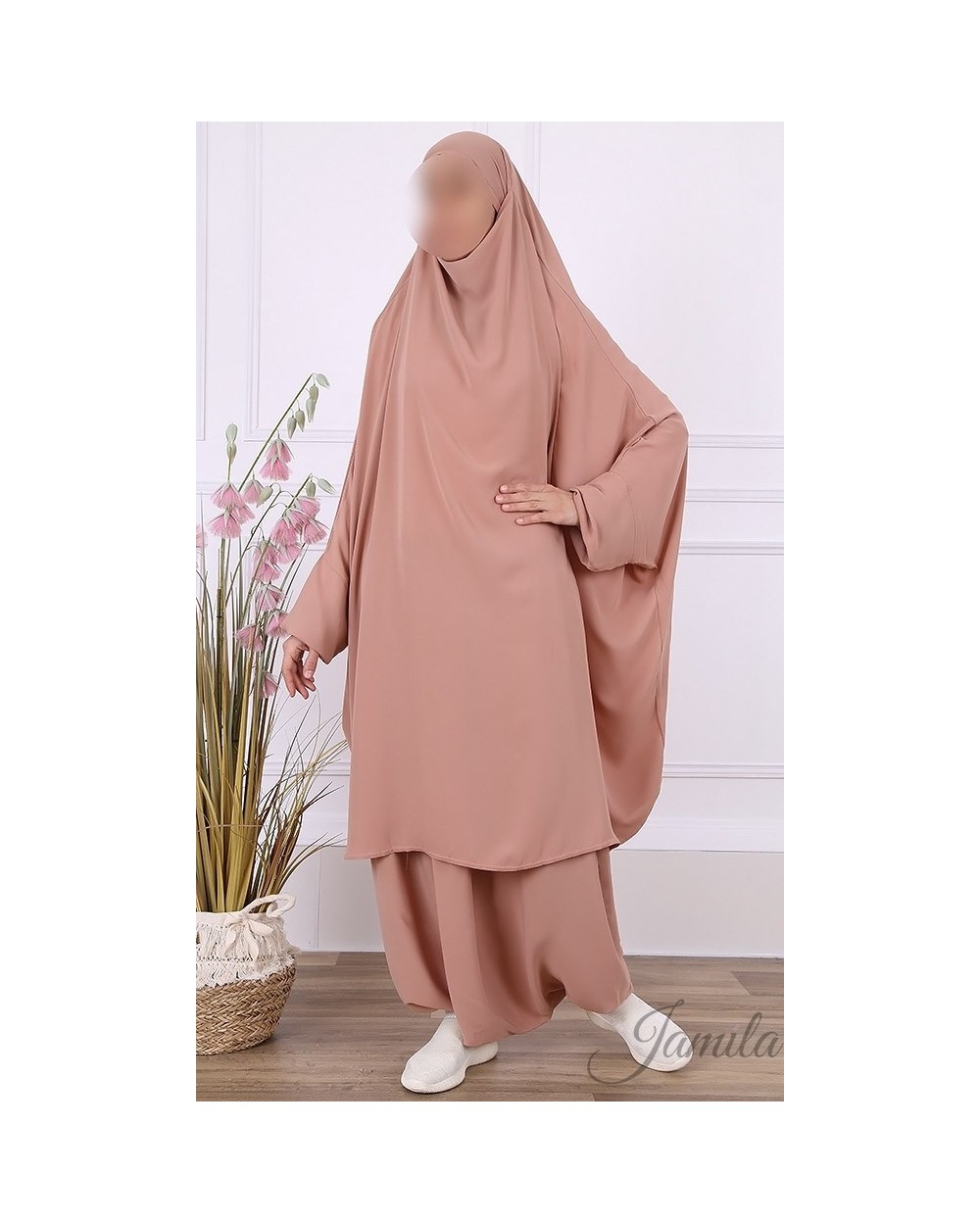 Jilbab 2 pièces sarouel Jamila