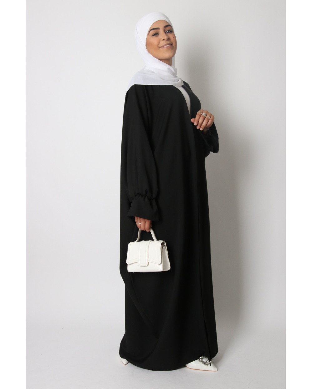 Butterfly kimono with ruffled sleeves