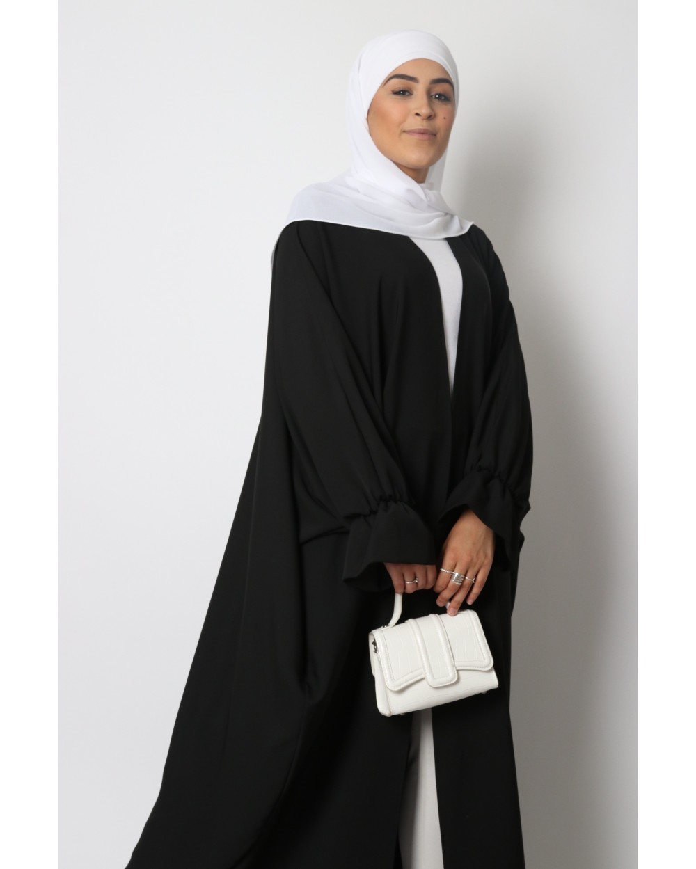 Butterfly kimono with ruffled sleeves