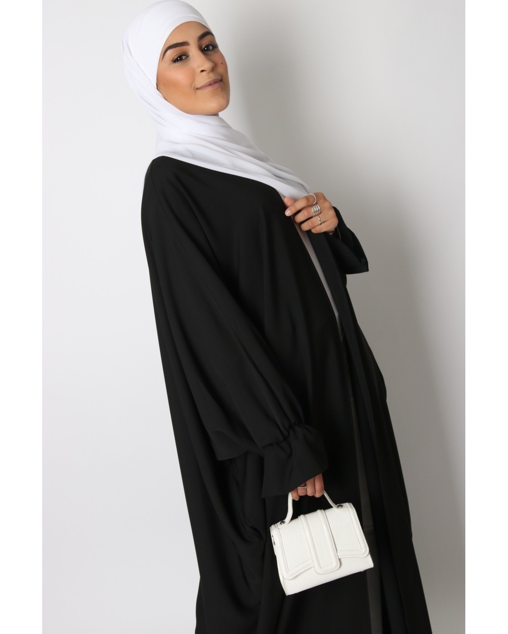 Butterfly kimono with ruffled sleeves