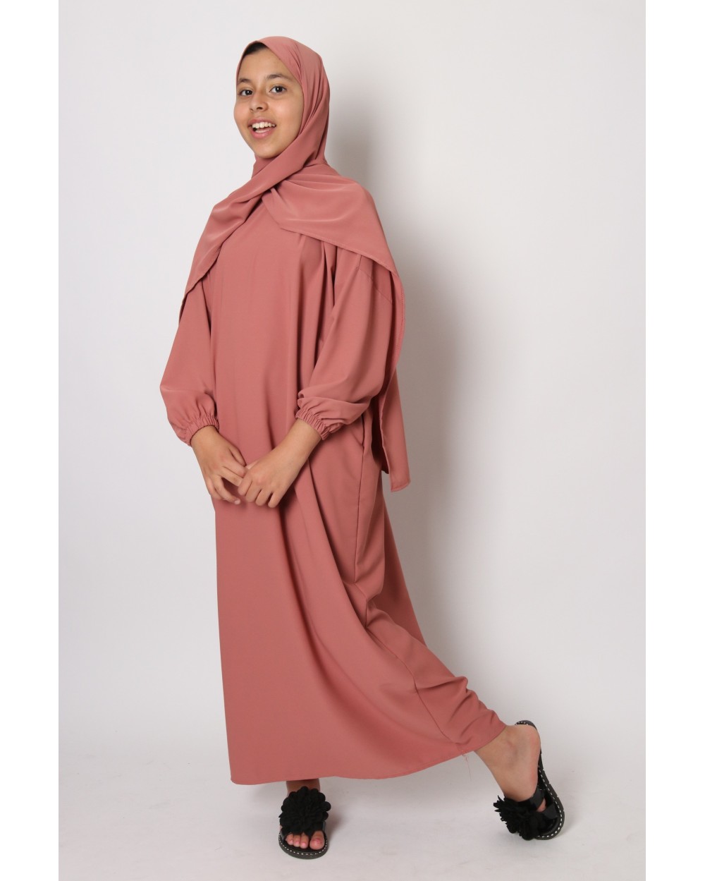 Abaya papillon hijab intégré Binti