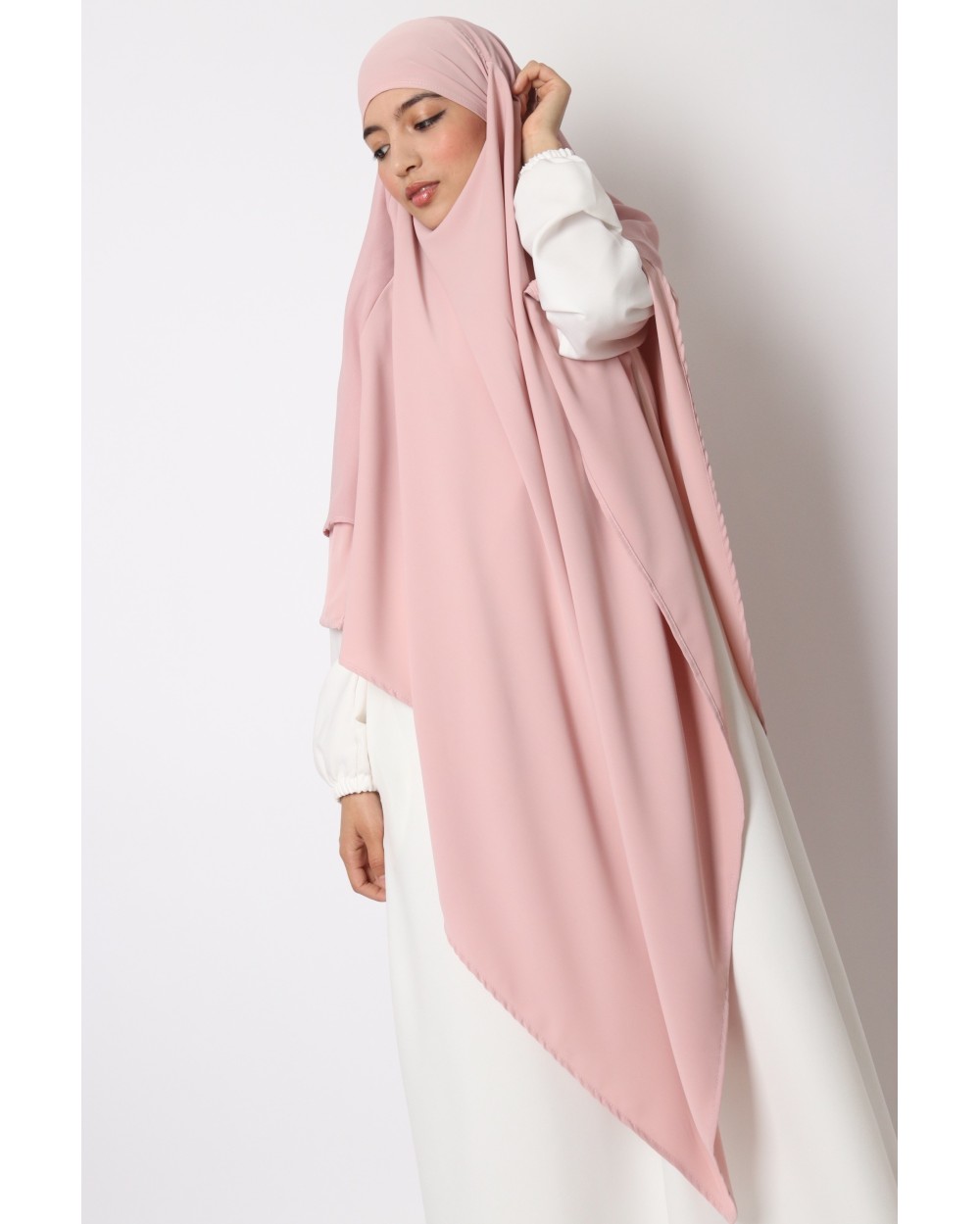 Khimar 2 voiles soie de medine mousseline