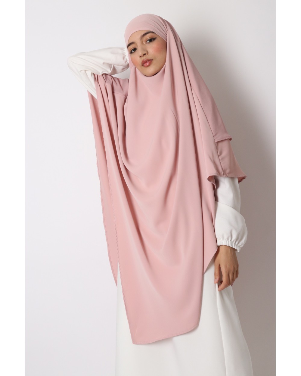 Khimar 2 voiles soie de medine mousseline