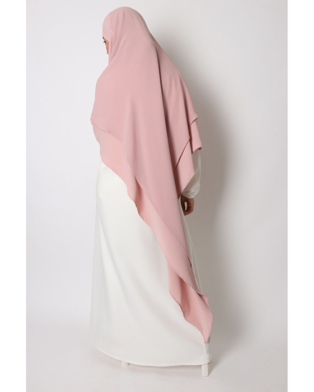 Khimar 2 voiles soie de medine mousseline