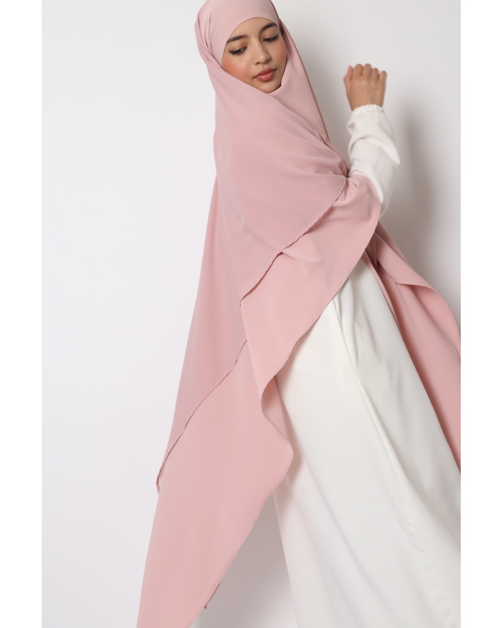 Khimar 2 voiles soie de medine mousseline