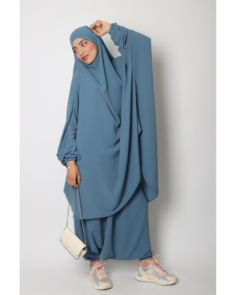 Jilbab 2 pièces sarouel Jamila