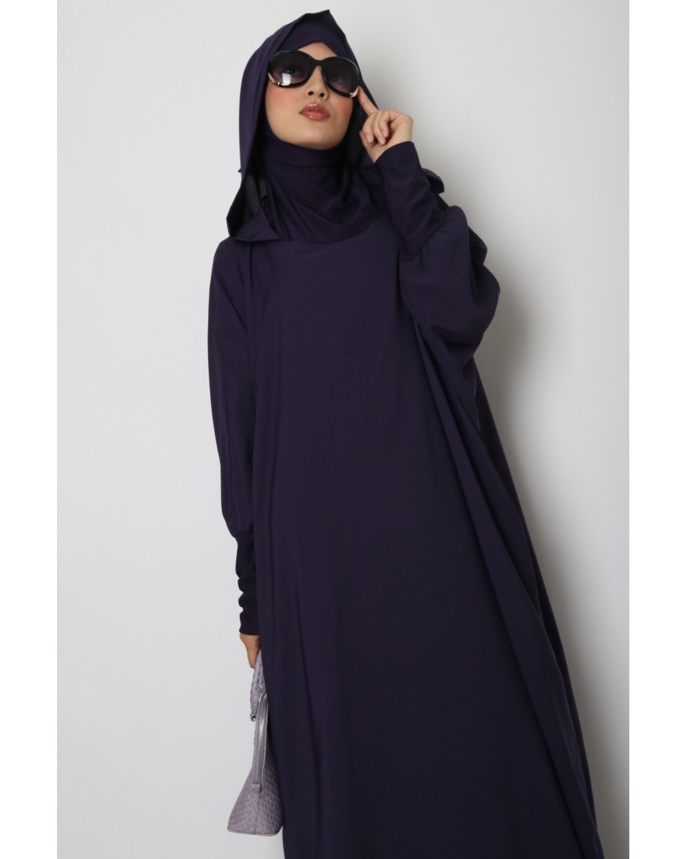 Abaya oversize hijab integrated hood