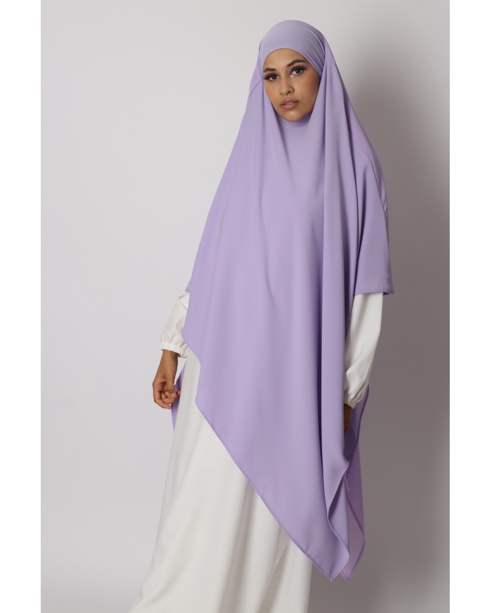 Khimar 2 voiles soie de medine mousseline