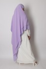 Khimar 2 voiles soie de medine mousseline