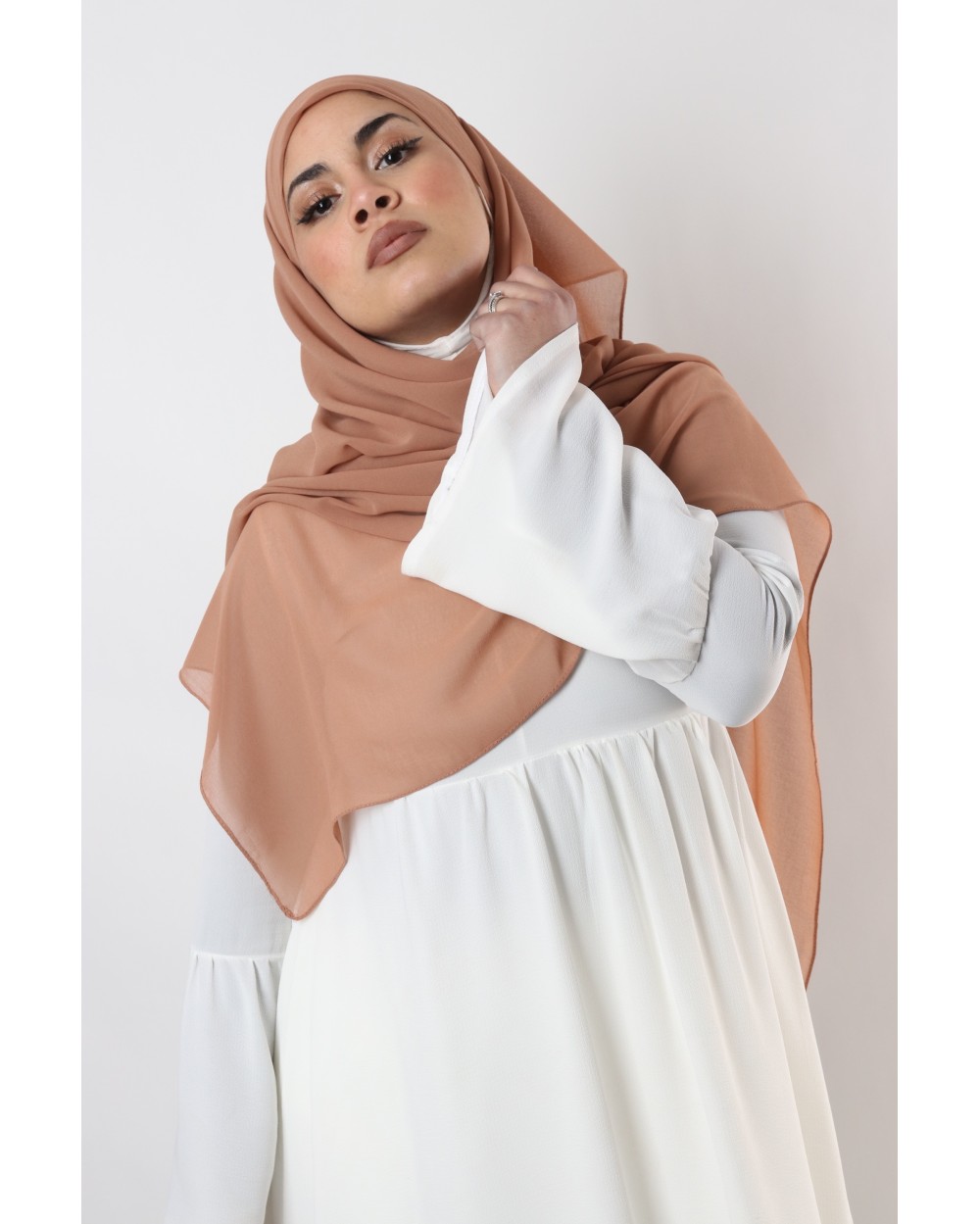 Nissa square chiffon hijab 150cm