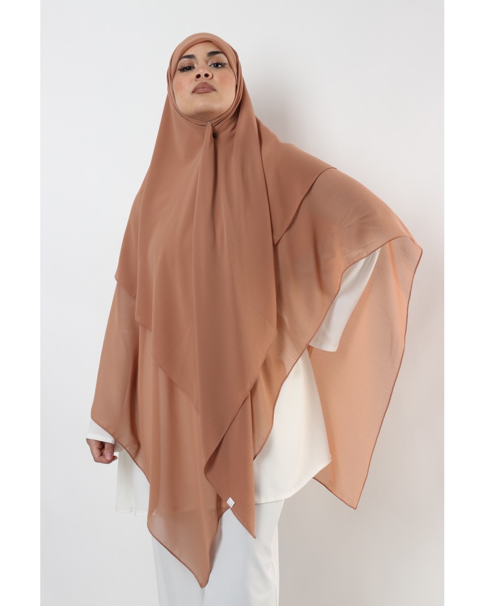 Hijab mousseline carré Nissa 150cm