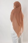 Hijab mousseline carré Nissa 150cm