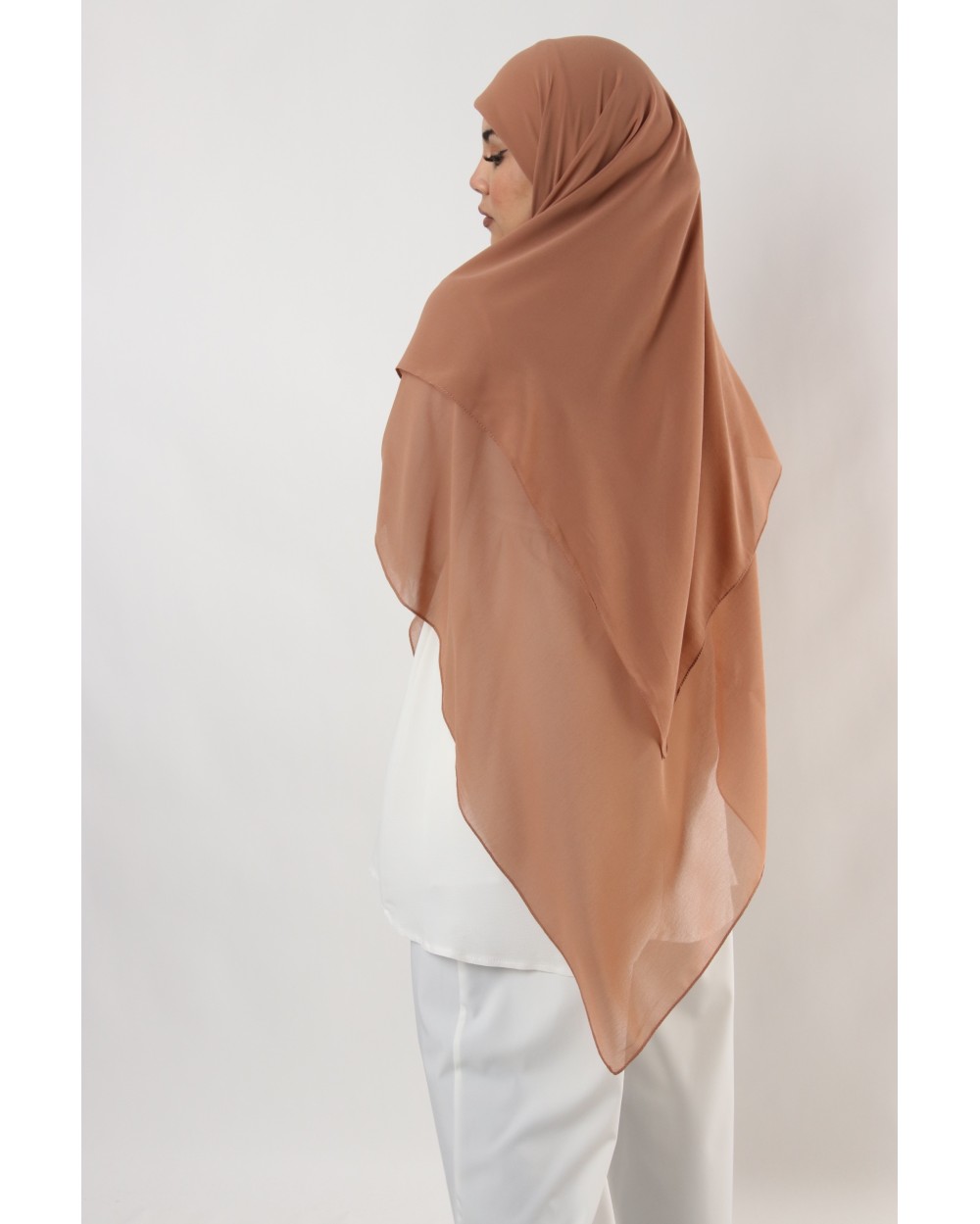 Hijab mousseline carré Nissa 150cm