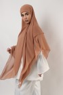 Hijab mousseline carré Nissa 150cm