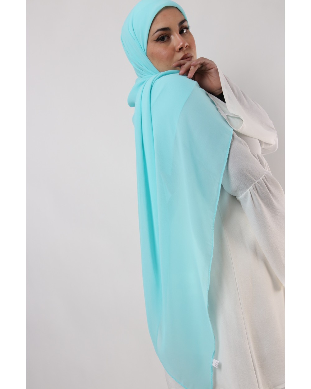 Nissa square chiffon hijab 150cm