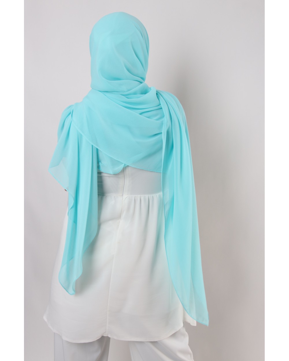 Hijab mousseline carré Nissa 150cm