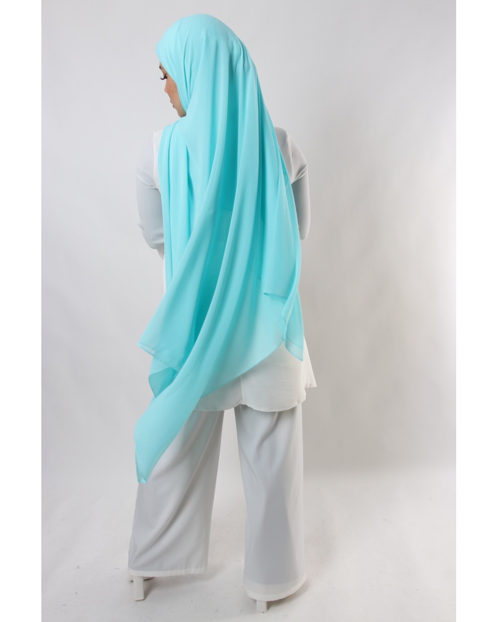 Hijab mousseline carré Nissa 150cm
