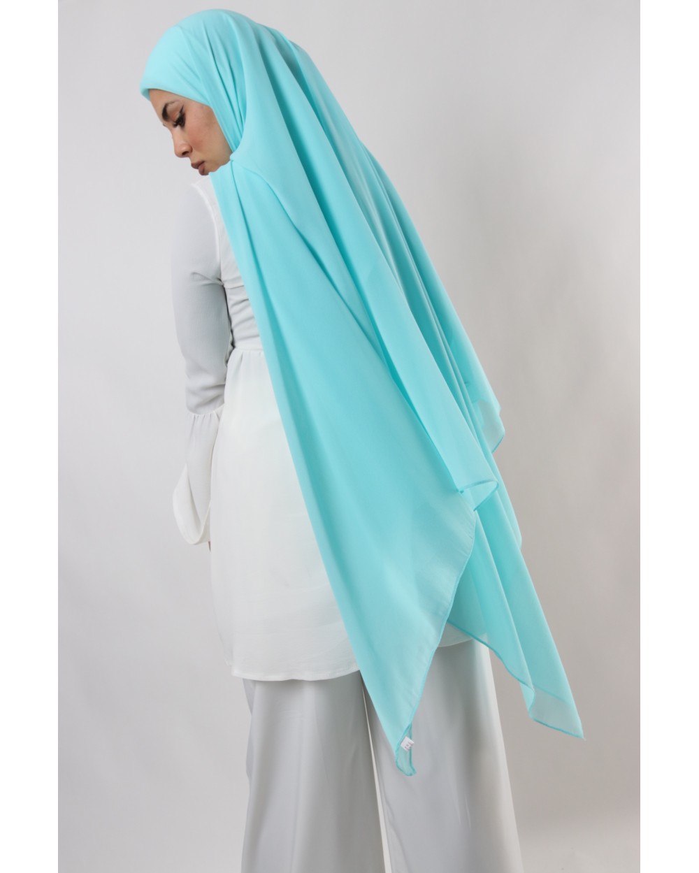 Hijab mousseline carré Nissa 150cm