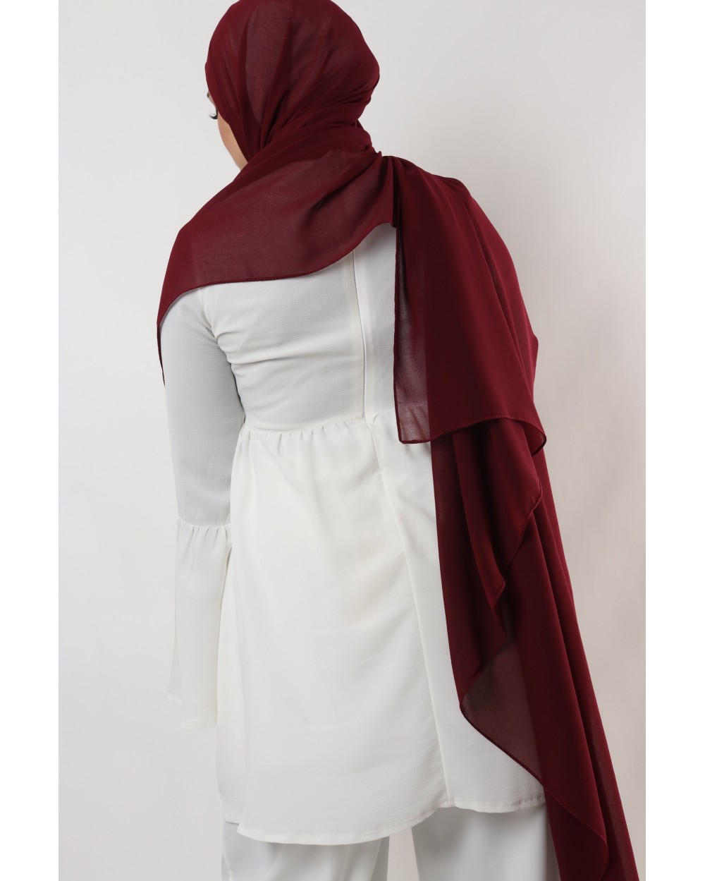 Nissa square chiffon hijab 150cm