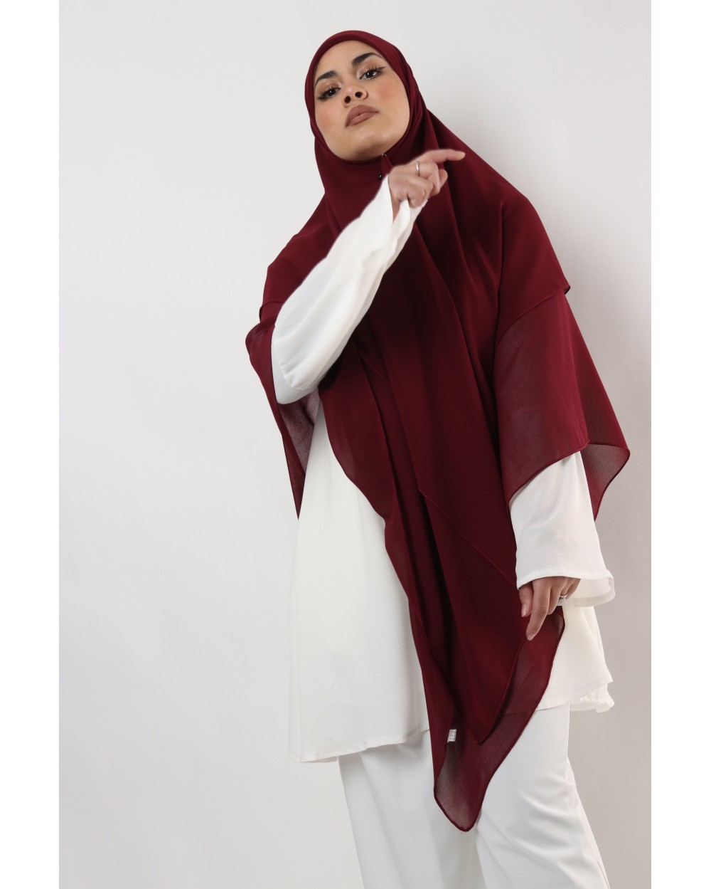 Hijab mousseline carré Nissa 150cm