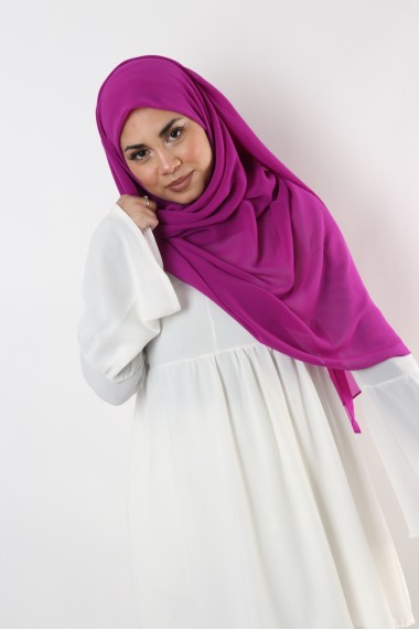 Hijab mousseline carré Nissa 150cm