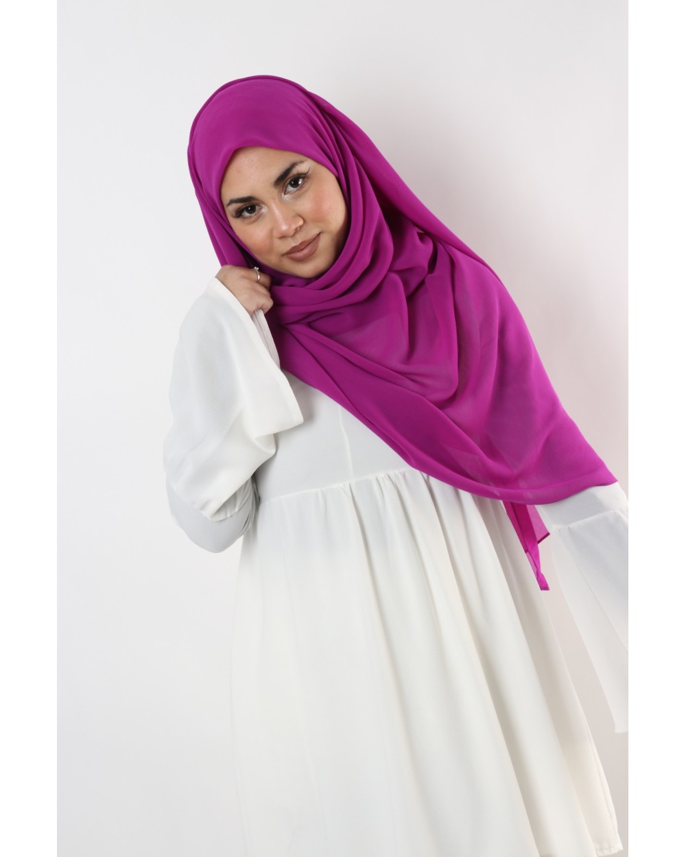 Nissa square chiffon hijab 150cm