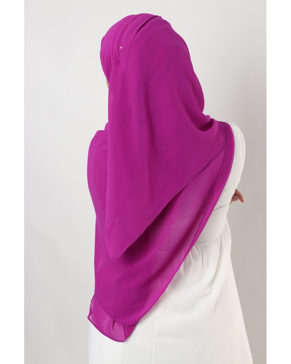 Hijab mousseline carré Nissa 150cm