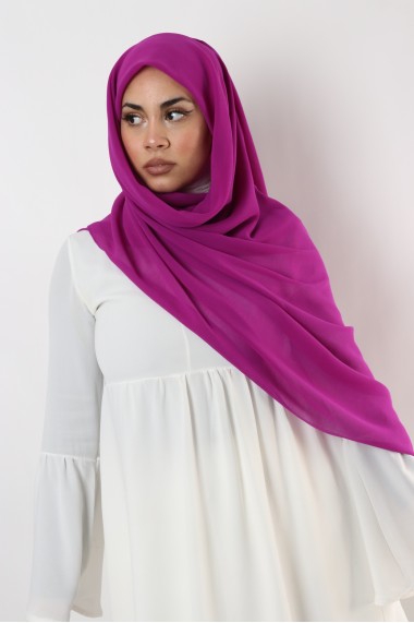 Hijab mousseline carré Nissa 150cm