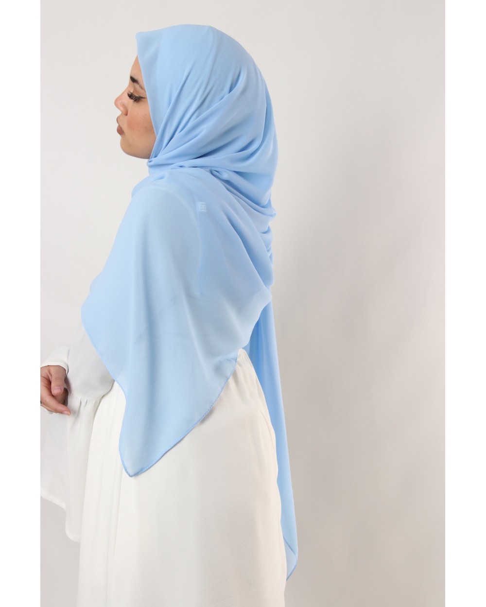 Hijab mousseline carré Nissa 150cm