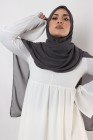 Nissa square chiffon hijab 150cm
