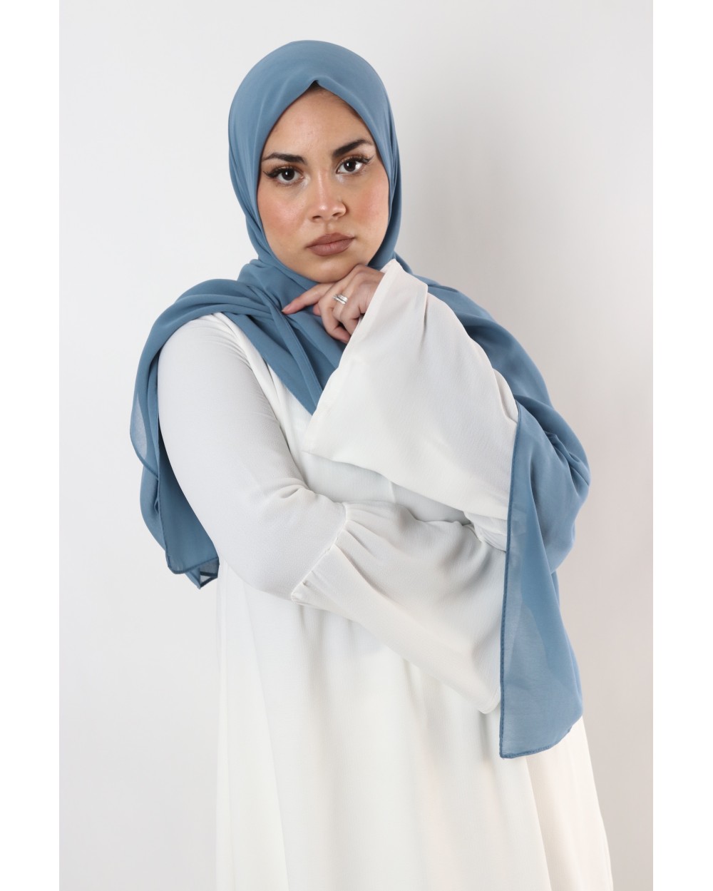 Nissa square chiffon hijab 150cm