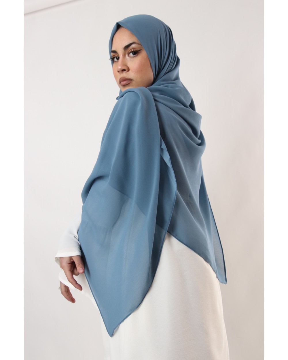 Nissa square chiffon hijab 150cm