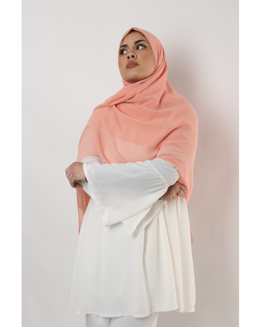 Hijab mousseline carré Nissa 150cm