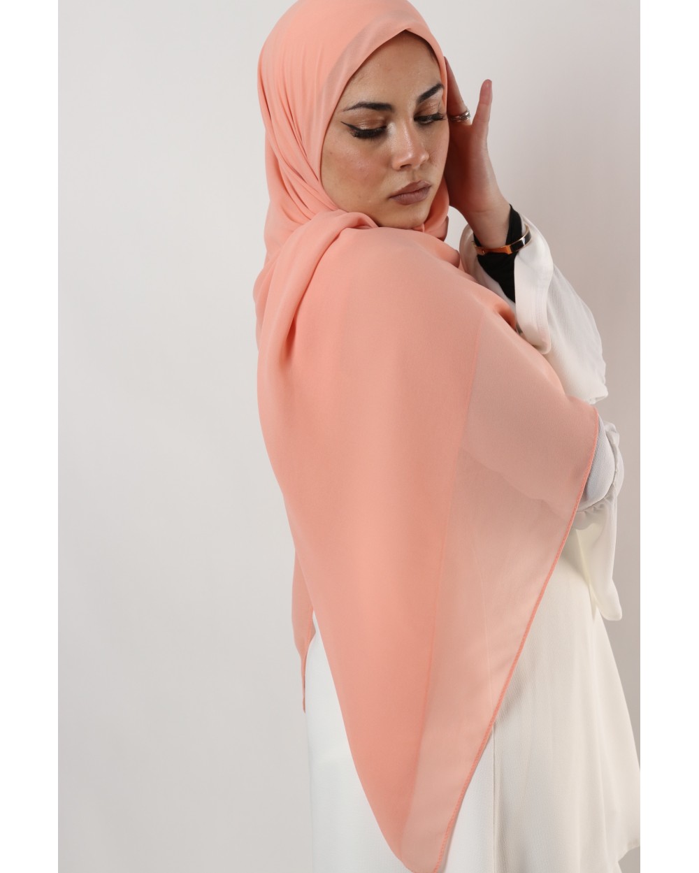 Nissa square chiffon hijab 150cm