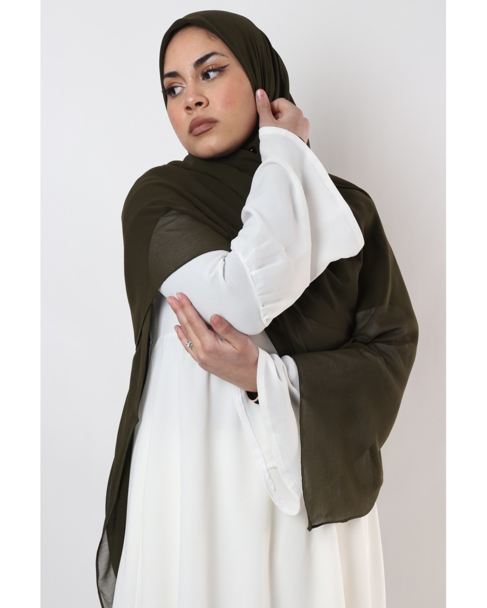 Nissa square chiffon hijab 150cm