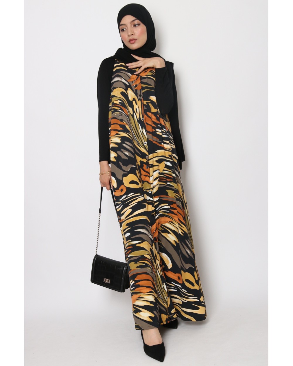 Robe sans manches imprimée Ayline