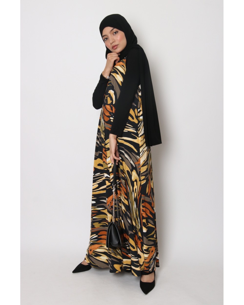 Robe sans manches imprimée Ayline