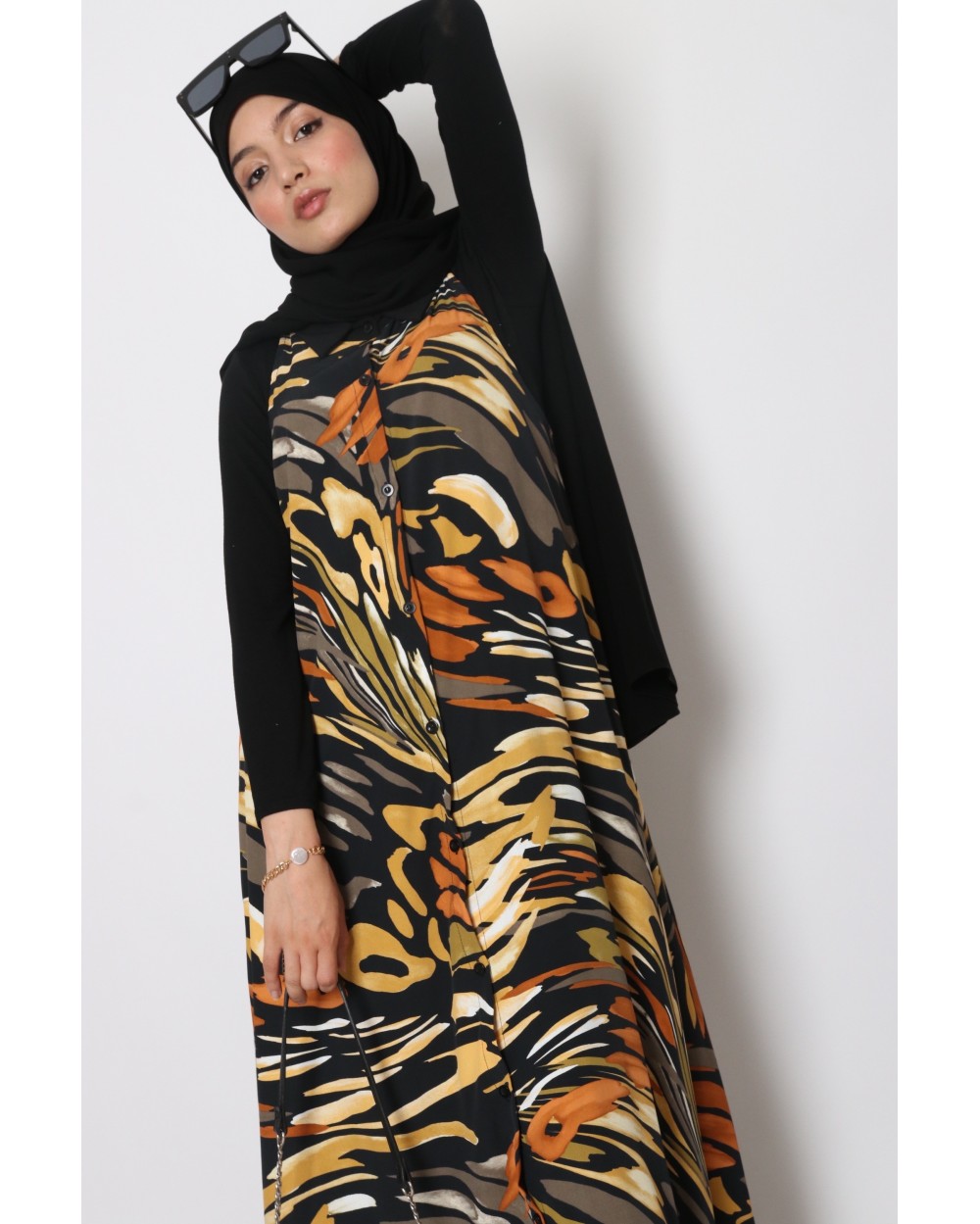 Robe sans manches imprimée Ayline