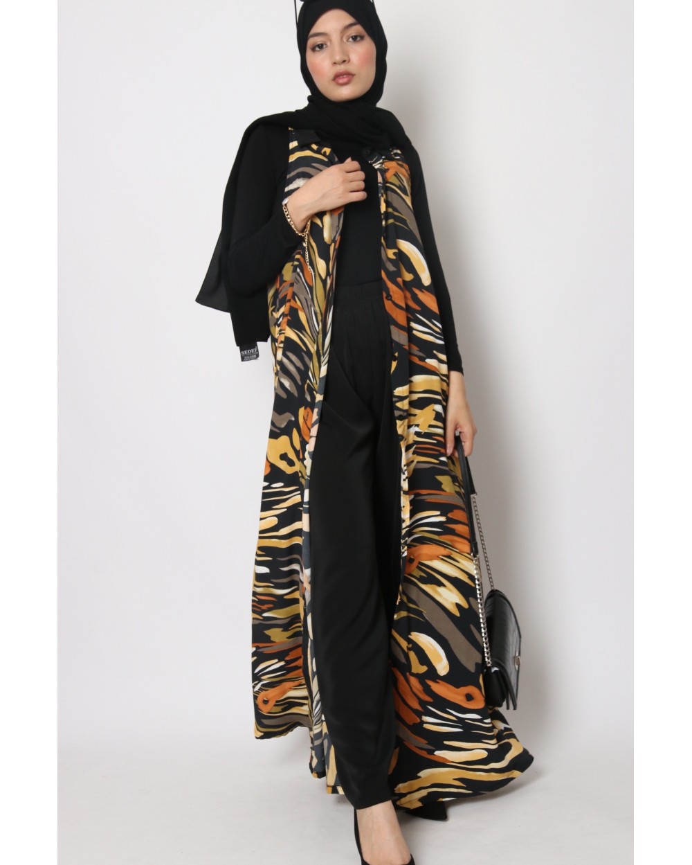 Robe sans manches imprimée Ayline