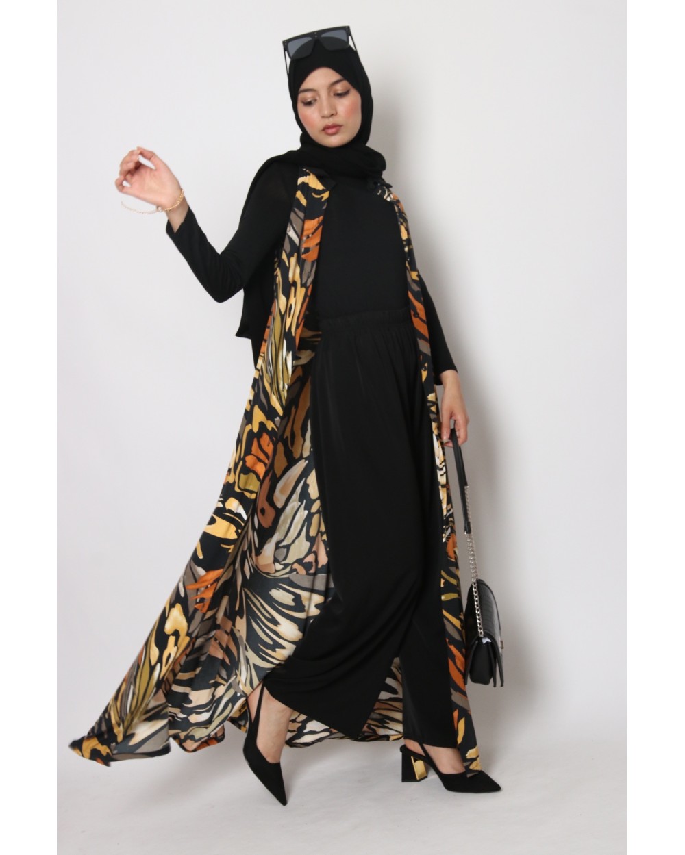 Robe sans manches imprimée Ayline